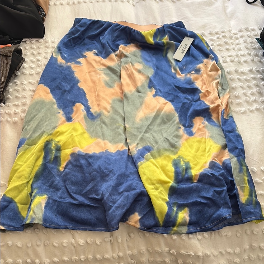 WD.NY Multicolor Tie-Dye Skirt
